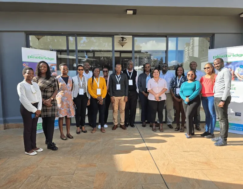 Delegates and facilitators after a programme.